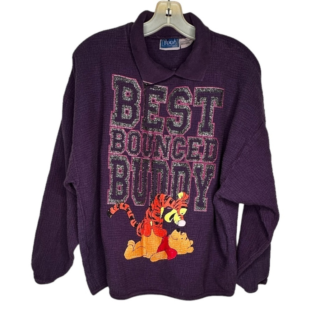 Vintage Disney Pooh Tigger Purple Shirt